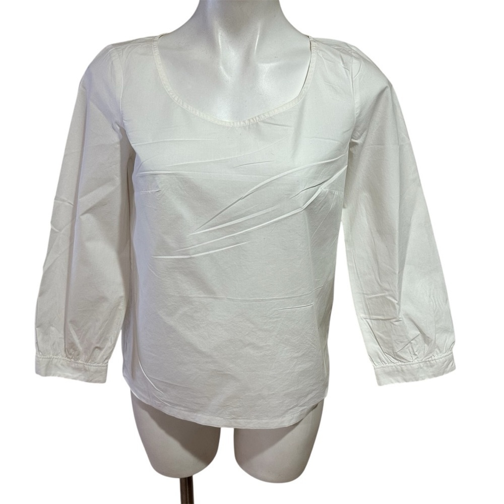 J. Crew Classic White Blouse